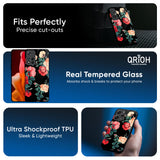 Floral Bunch Glass Case For Mi 14 CIVI