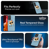 Adorable Cute Kitty Glass Case For Mi 14 CIVI