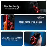 Red Angry Lion Glass Case for Mi 14 CIVI