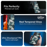 Abstact Tiles Glass Case for Mi 14 CIVI