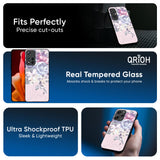 Elegant Floral Glass Case for Mi 14 CIVI