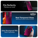 Pink Burst Glass Case for Redmi Note 14 Pro Plus 5G