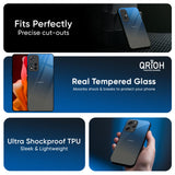 Blue Grey Ombre Glass Case for Redmi Note 14 5G