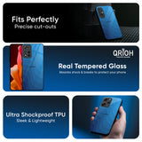 Blue Wave Abstract Glass Case for Redmi Note 14 Pro Plus 5G