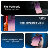 Purple Gradient Glass case for Redmi Note 14 5G