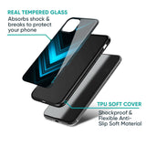 Vertical Blue Arrow Glass Case For IQOO Z9s Pro 5G