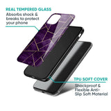 Geometric Purple Glass Case For Oppo A38