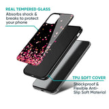 Heart Rain Fall Glass Case For Samsung Galaxy A04