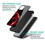 Red Angry Lion Glass Case for IQOO Z9s Pro 5G