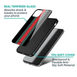 Vertical Stripes Glass Case for Vivo V30e