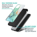 Green Marble Glass Case for IQOO Z9s Pro 5G