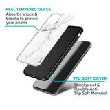 Modern White Marble Glass Case for Samsung Galaxy S25 Ultra 5G