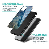 Blue Cool Marble Glass Case for IQOO Z9s Pro 5G