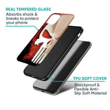 Red Skull Glass Case for IQOO Z9s Pro 5G