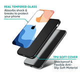 Wavy Color Pattern Glass Case for iPhone 16