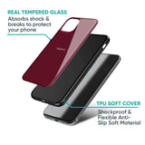 Classic Burgundy Glass Case for Oppo F27 Pro Plus