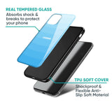 Wavy Blue Pattern Glass Case for Samsung Galaxy S24 FE 5G