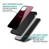 Wine Red Glass Case For Vivo Y200 5G