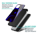 Blue Ring Light Glass Case for iPhone 16 Pro