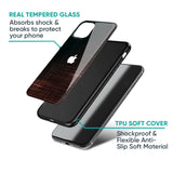 Wooden Mat Glass Case for iPhone 16 Plus