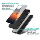 Aesthetic Orange Glass Case for iPhone 16 Pro