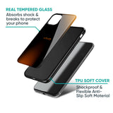 Orange Black Fusion Glass Case for Vivo Y300 5G