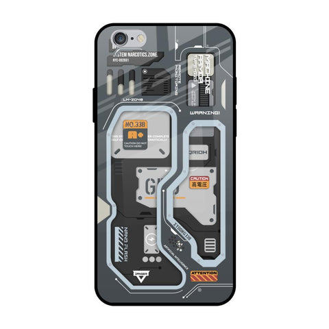 Retro Futuristic iPhone 6 Plus Glass Back Cover Online