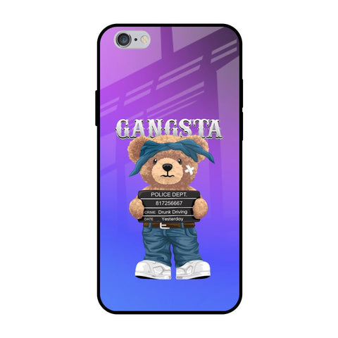 Gangsta Bear iPhone 6 Plus Glass Back Cover Online