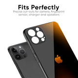 Orange Black Fusion Glass Case for Apple iPhone 16e