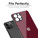 Classic Burgundy Glass Case for Apple iPhone 16e