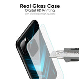 Vertical Blue Arrow Glass Case For IQOO Z9s Pro 5G