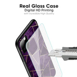 Geometric Purple Glass Case For Mi 14