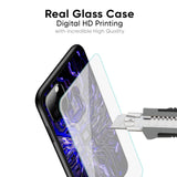 Techno Color Pattern Glass Case For Samsung Galaxy M55s