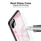 Diamond Pink Gradient Glass Case For Vivo V30e