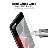 Red Angry Lion Glass Case for Redmi K50i 5G