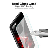 Red Angry Lion Glass Case for IQOO Z9s Pro 5G