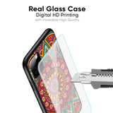 Elegant Mandala Glass Case for Samsung Galaxy S25 Plus 5G