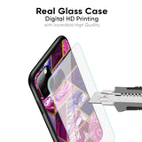Electroplated Geometric Marble Glass Case for Oppo A38
