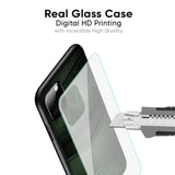 Green Leather Glass Case for Samsung Galaxy S25 Plus 5G