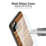 Wooden Planks Glass Case for iPhone 16