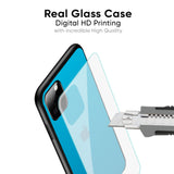 Blue Aqua Glass Case for iPhone 16 Pro