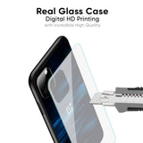 Blue Rough Abstract Glass Case for OnePlus 12R 5G