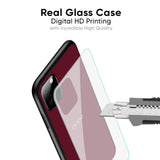 Classic Burgundy Glass Case for Oppo F27 Pro Plus