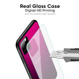 Purple Ombre Pattern Glass Case for Oppo F27 Pro Plus