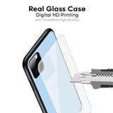 Pastel Sky Blue Glass Case for Oppo F27 Pro Plus