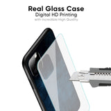 Dark Blue Grunge Glass Case for Mi 14 CIVI