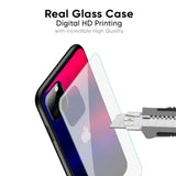 Blue Ombre Glass Case for iPhone 16 Plus