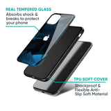 Polygonal Blue Box Glass Case For Apple iPhone 16e