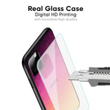 Geometric Pink Diamond Glass Case for Oppo F27 Pro Plus