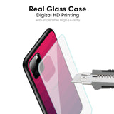 Wavy Pink Pattern Glass Case for Oppo A18